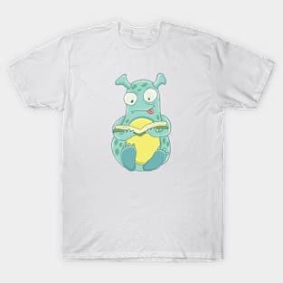 Monster reading a book T-Shirt